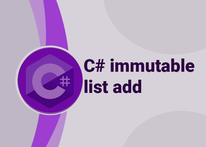 c# immutable list add